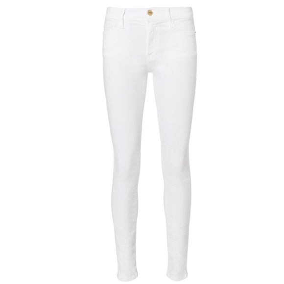 NEW FRAME WHITE HIGH RISE SKINNY JEANS - Picture 9 of 10